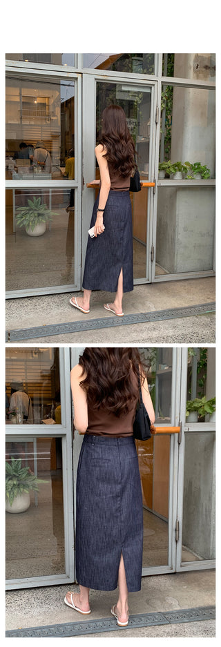 Benn Natural Denim Skirt