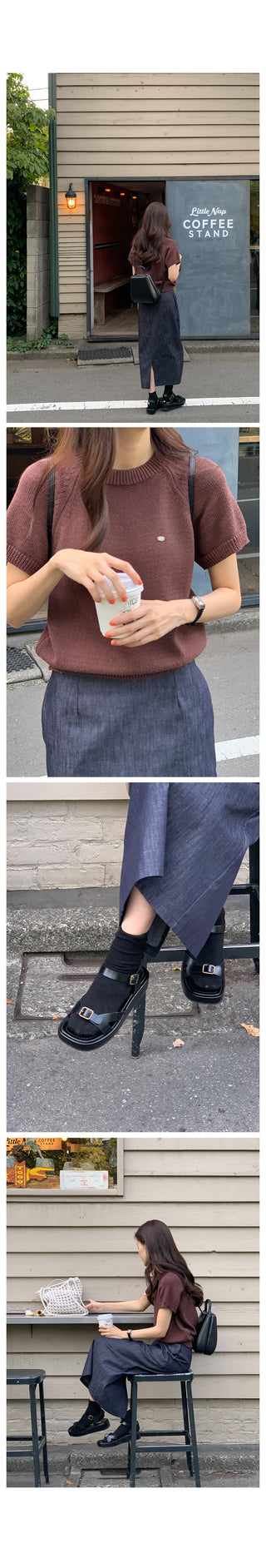 Benn Natural Denim Skirt
