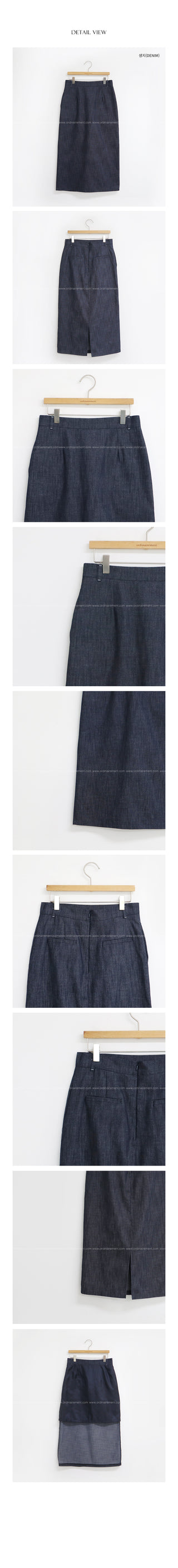Benn Natural Denim Skirt