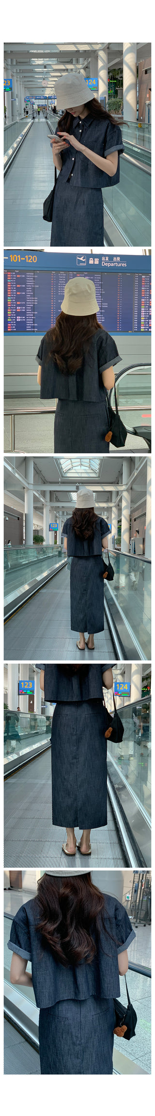 Benn Natural Denim Skirt