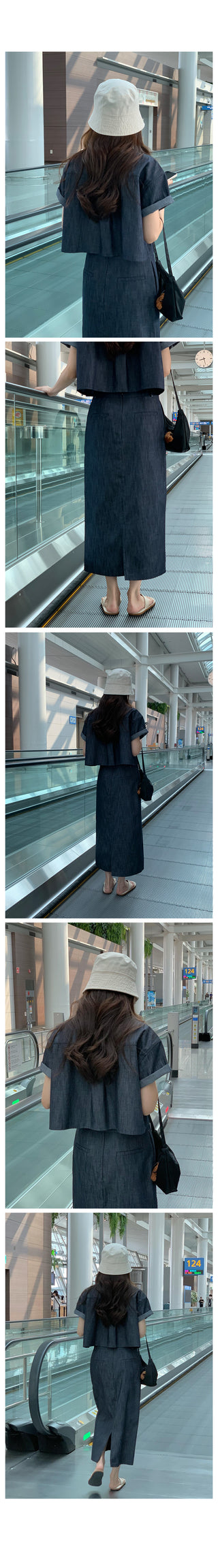 Benn Natural Denim Skirt