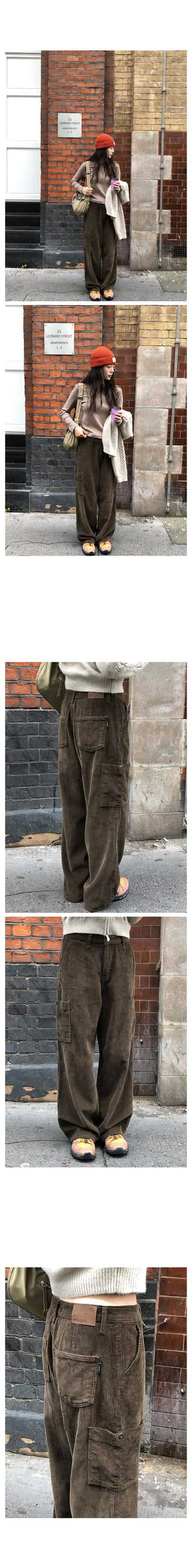 Corduroy cargo pants