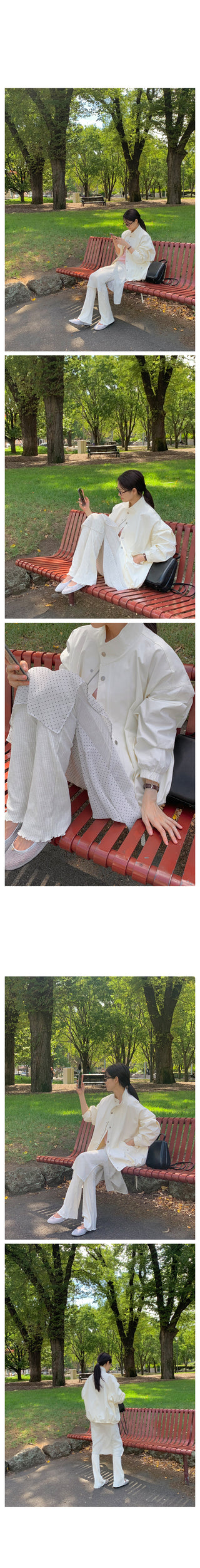 Frilled layered pants