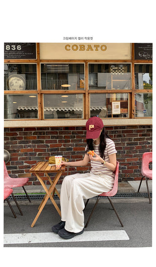Summer wide-leg pants