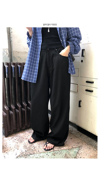 Summer wide-leg pants