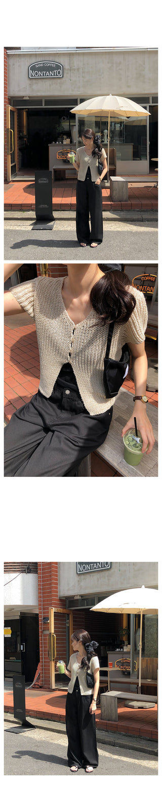 Summer wide-leg pants