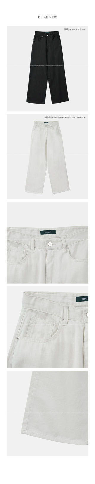 Summer wide-leg pants