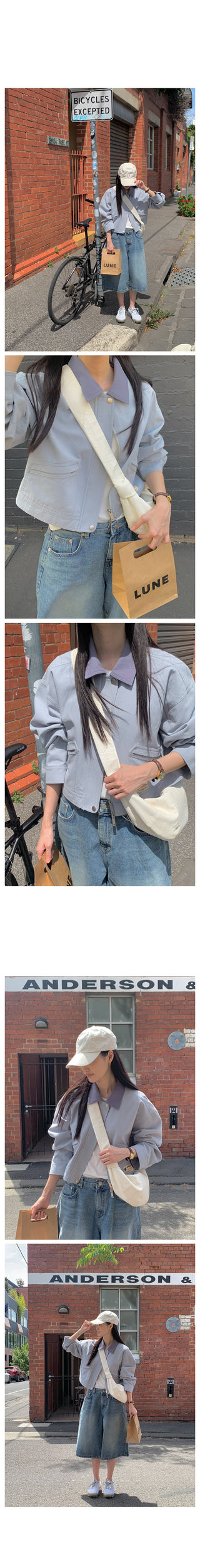 Two-tone daily jacket