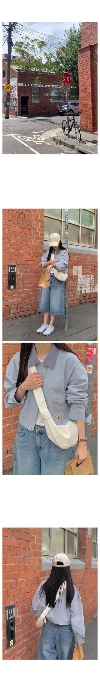 Two-tone daily jacket