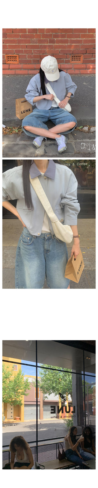 Two-tone daily jacket