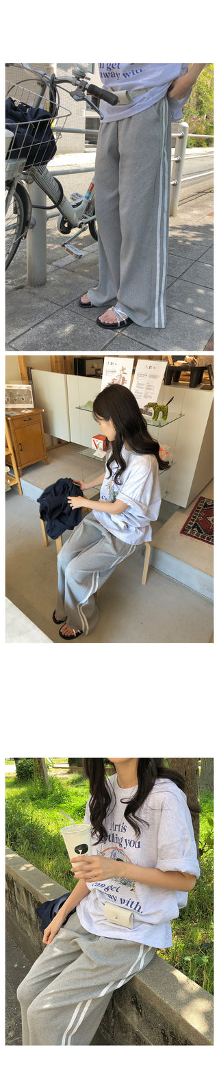 Wide Track Rib Pants