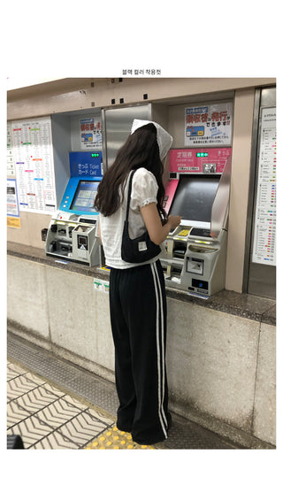 Wide Track Rib Pants