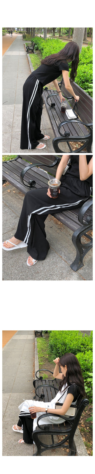 Wide Track Rib Pants