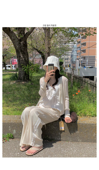 Wide Track Rib Pants