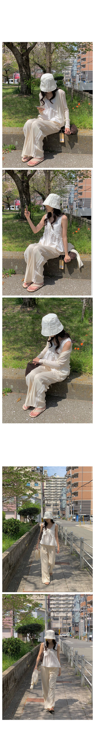 Wide Track Rib Pants
