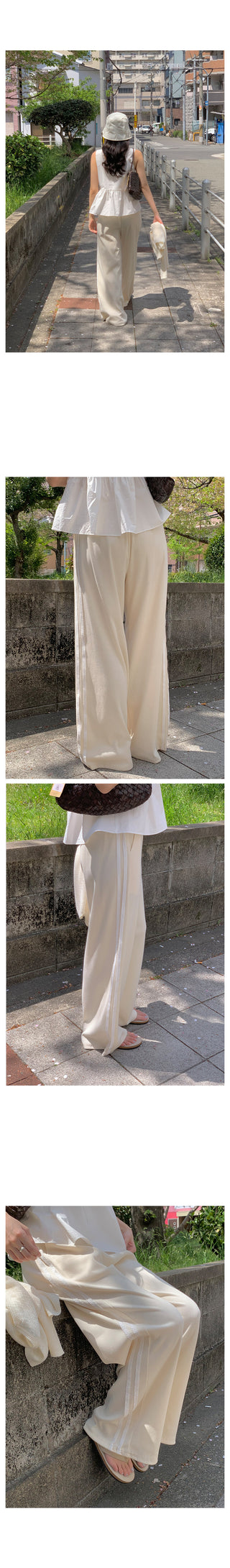 Wide Track Rib Pants