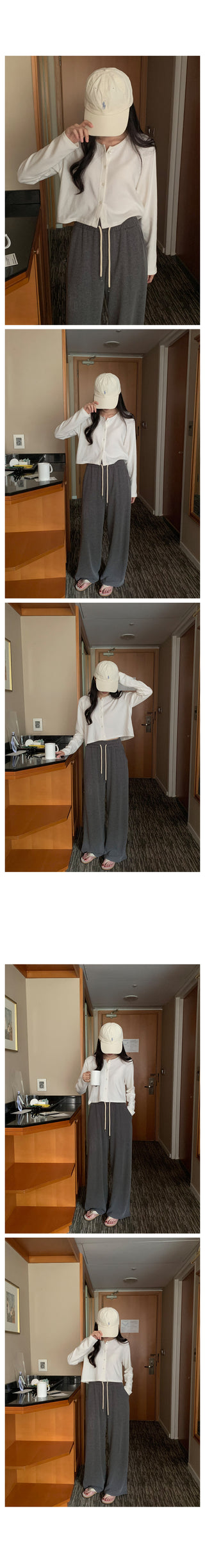 Wide ribbed pants, 4 colors