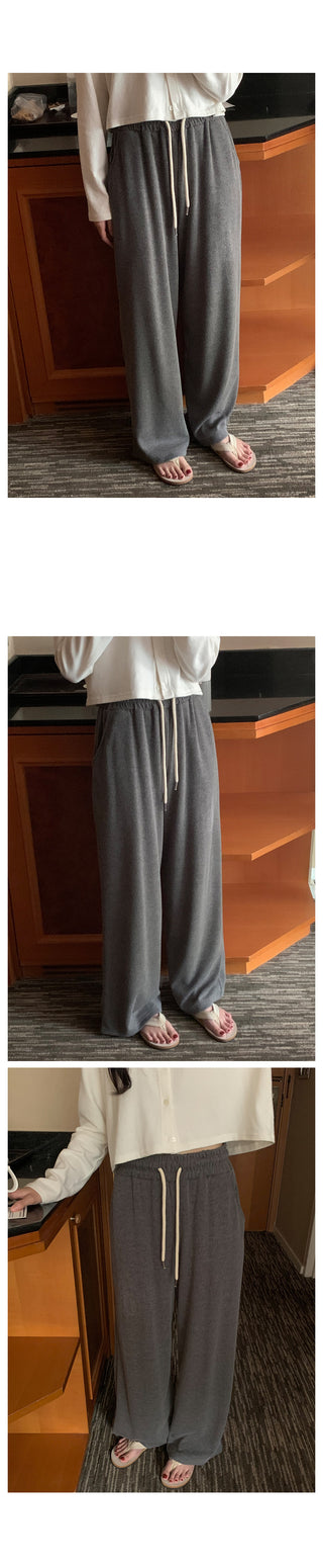Wide ribbed pants, 4 colors