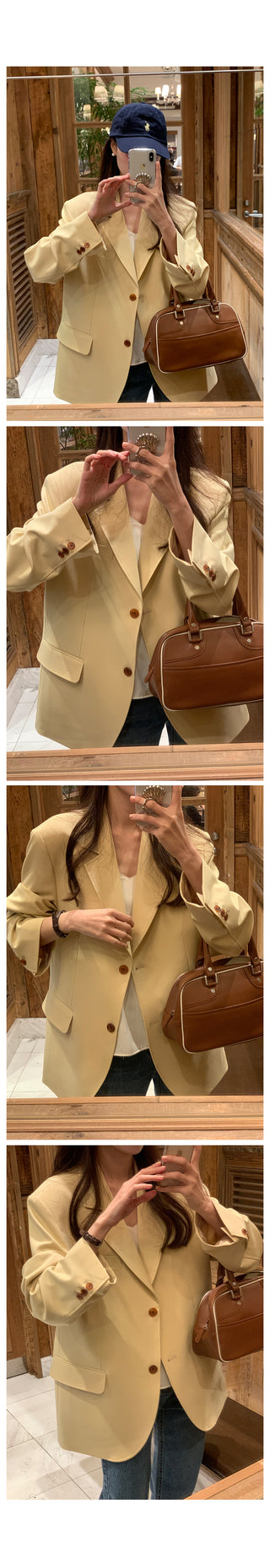 Monet tailored jacket, 4 colors!