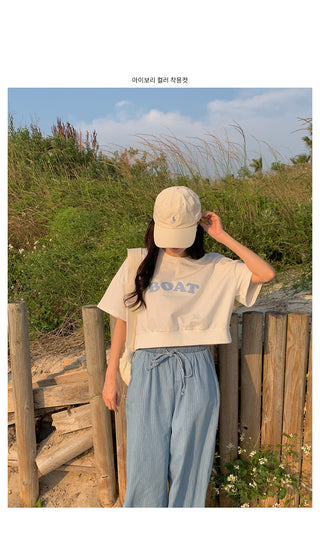 Daily short-sleeved sweatshirt