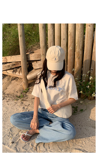 Daily short-sleeved sweatshirt