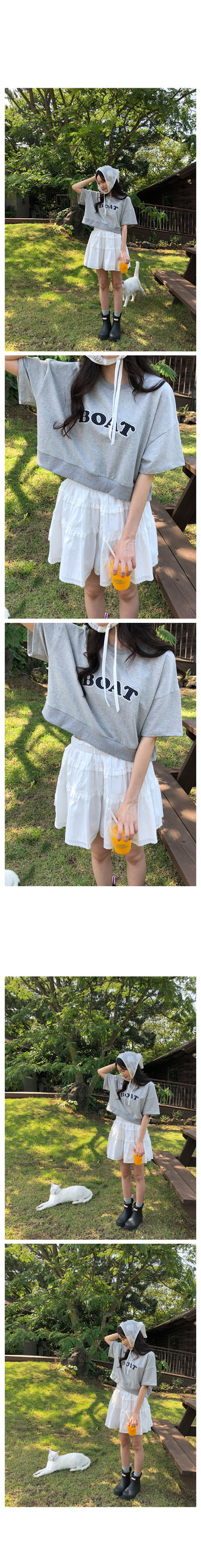 Daily short-sleeved sweatshirt
