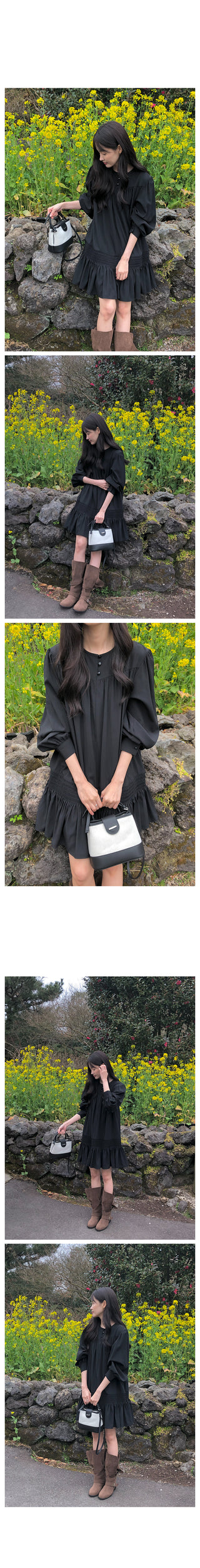 Shirred Half Dress