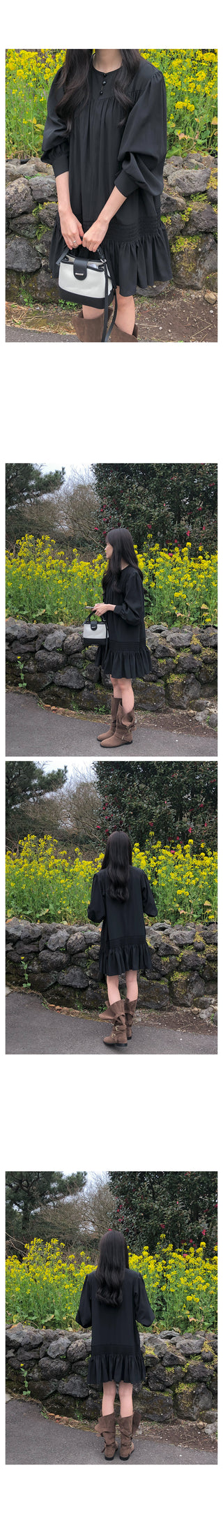 Shirred Half Dress