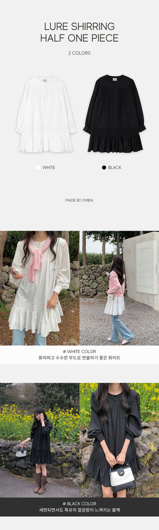 Shirred Half Dress