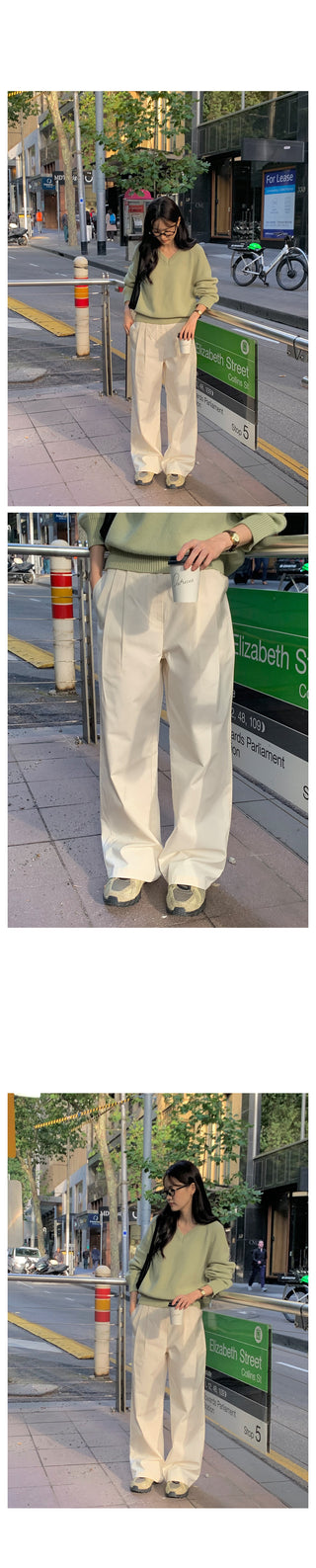 Pleated Chino Pants