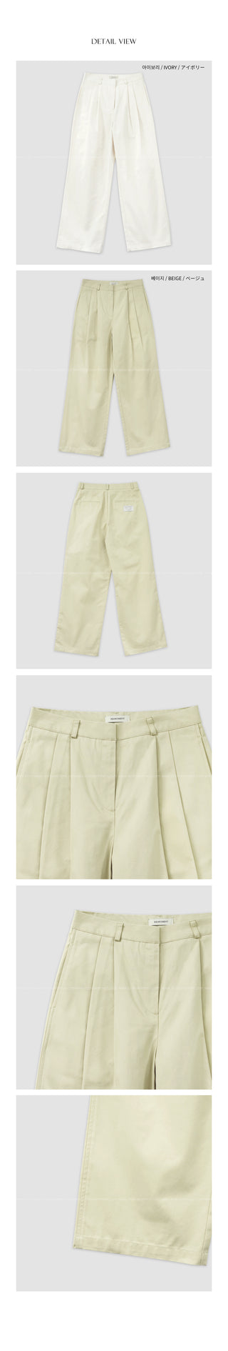 Pleated Chino Pants