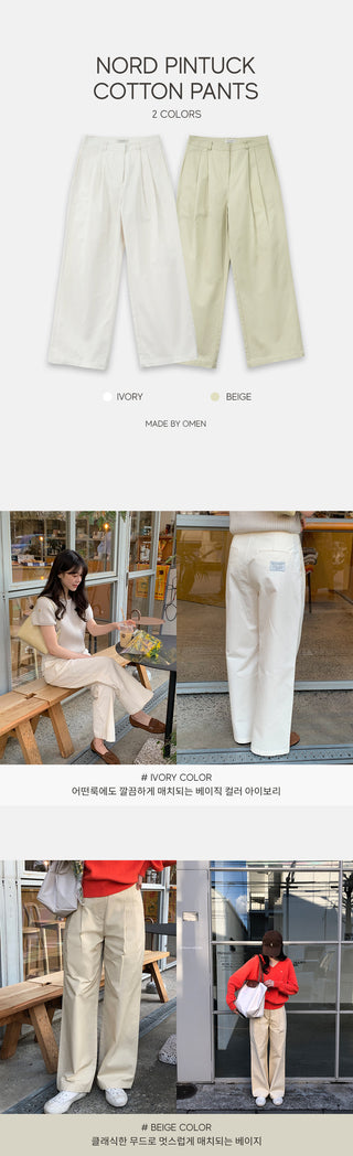 Pleated Chino Pants