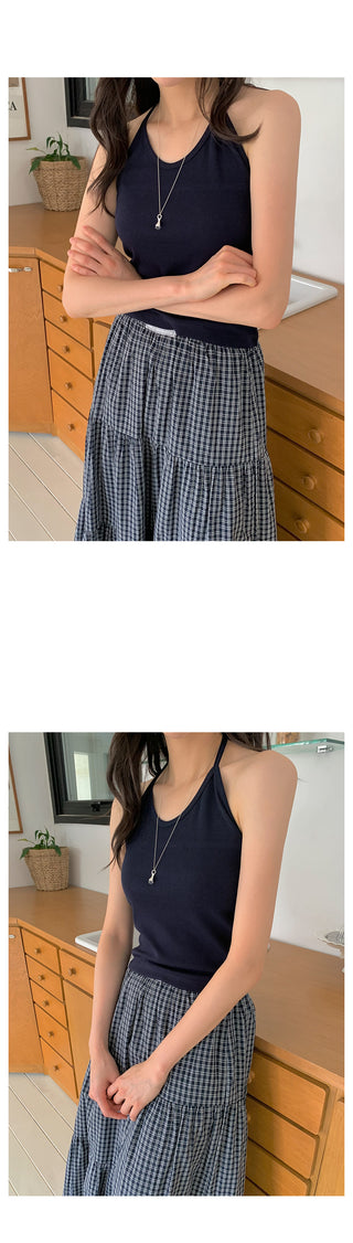 Reb halter neck sleeveless