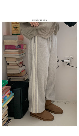 Fleece Bicolor Line 2-Way Pants