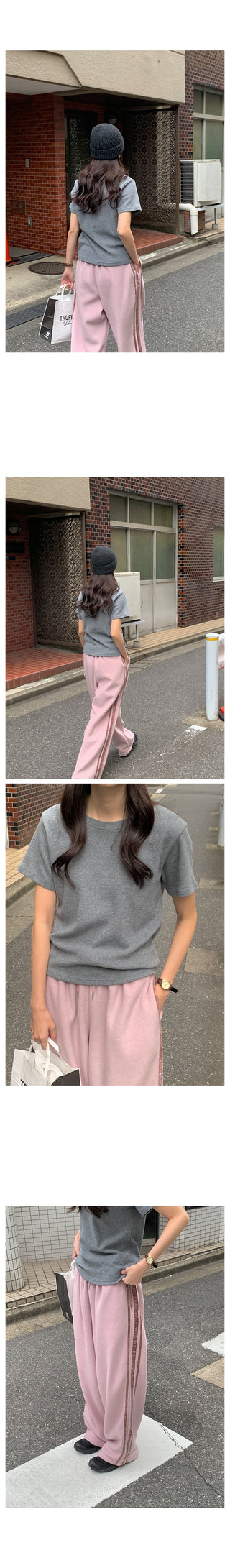 Fleece Bicolor Line 2-Way Pants