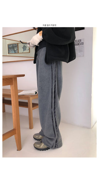 Fleece Bicolor Line 2-Way Pants