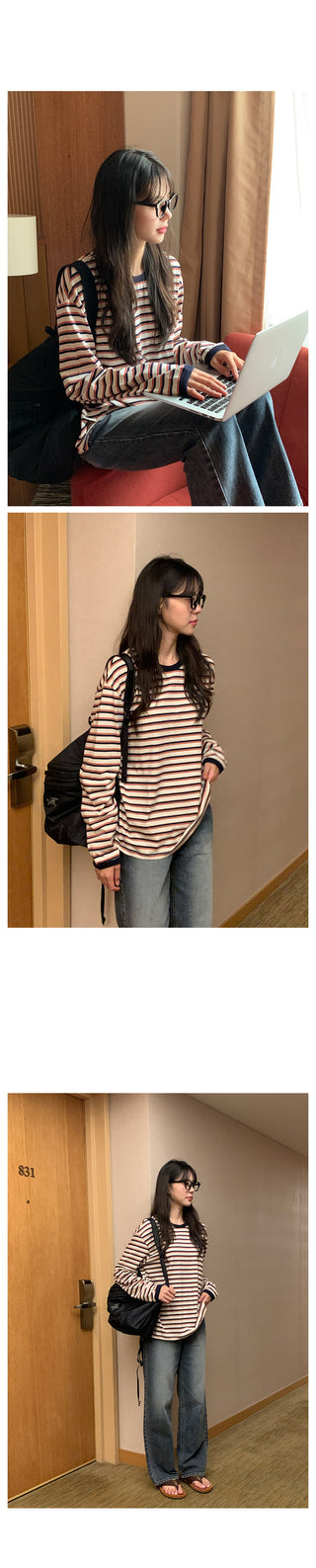 Multi-stripe T-shirt
