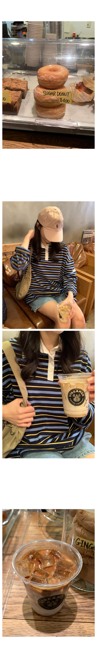 Striped polo shirt