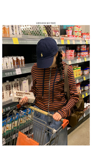 Striped hoodie