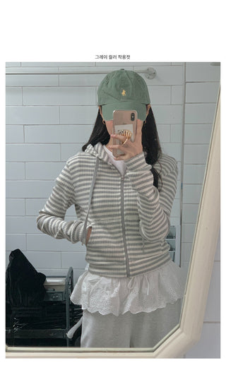 Striped hoodie