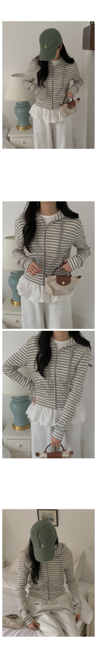 Striped hoodie