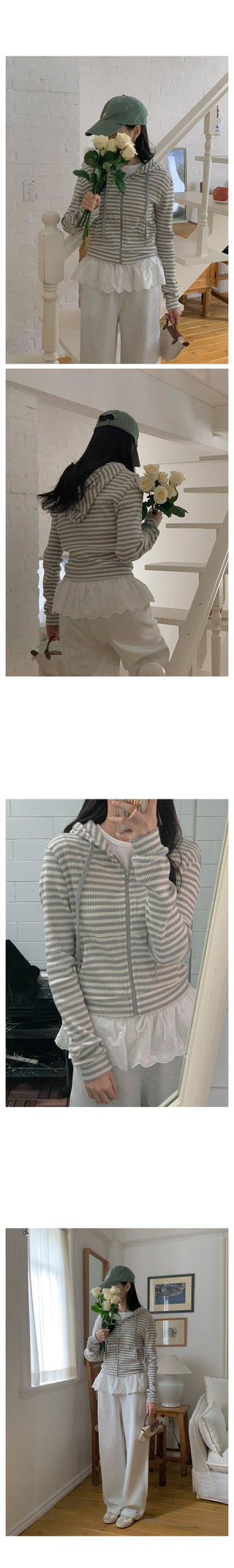 Striped hoodie
