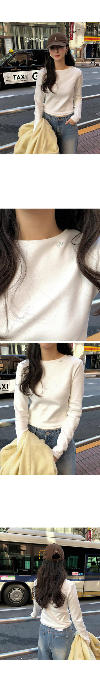 (5 colors) Peach brushed T-shirt