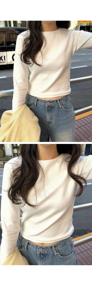 (5 colors) Peach brushed T-shirt