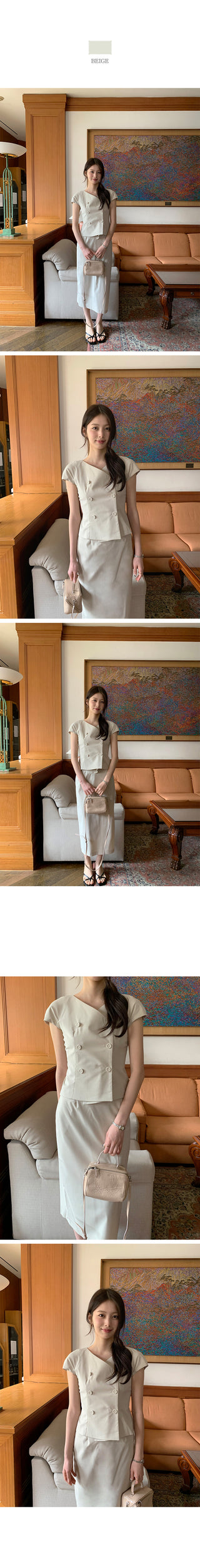 [2 colors] Classic Long Skirt