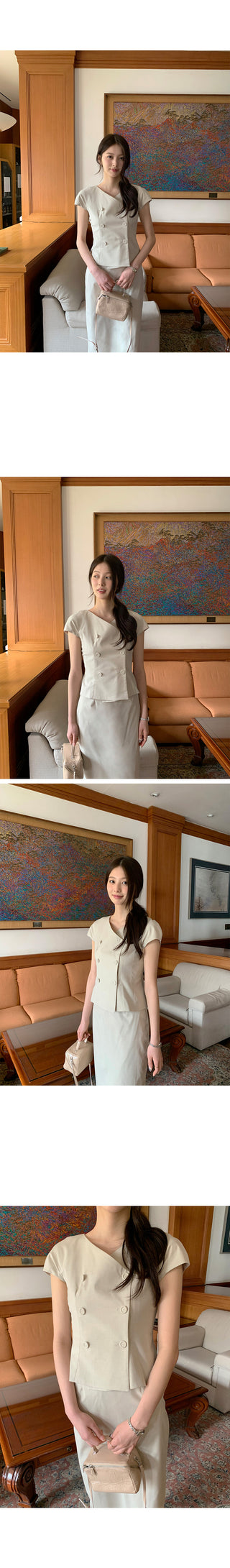 [2 colors] Classic Long Skirt