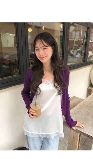 (2 colors) Lace Sleeveless
