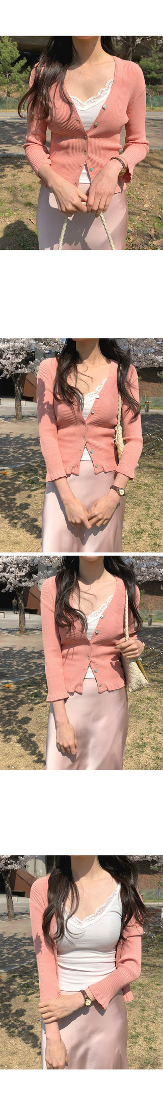 Lace print camisole