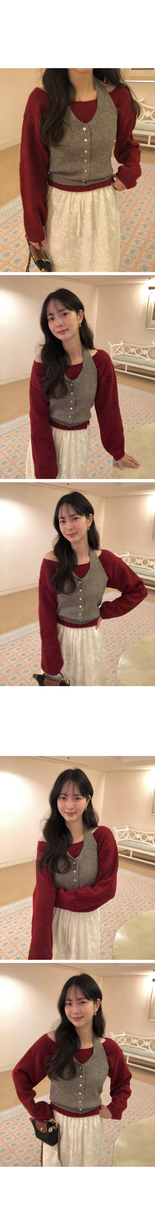 (6 colors) Wool Boat Neck Knit