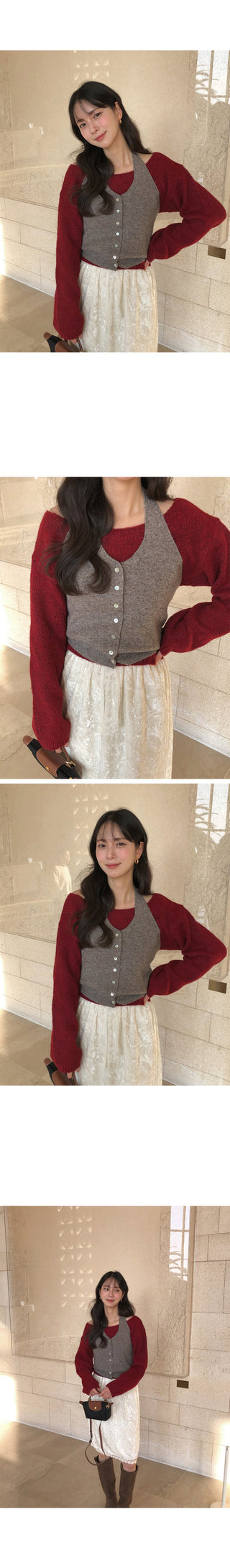 (6 colors) Wool Boat Neck Knit